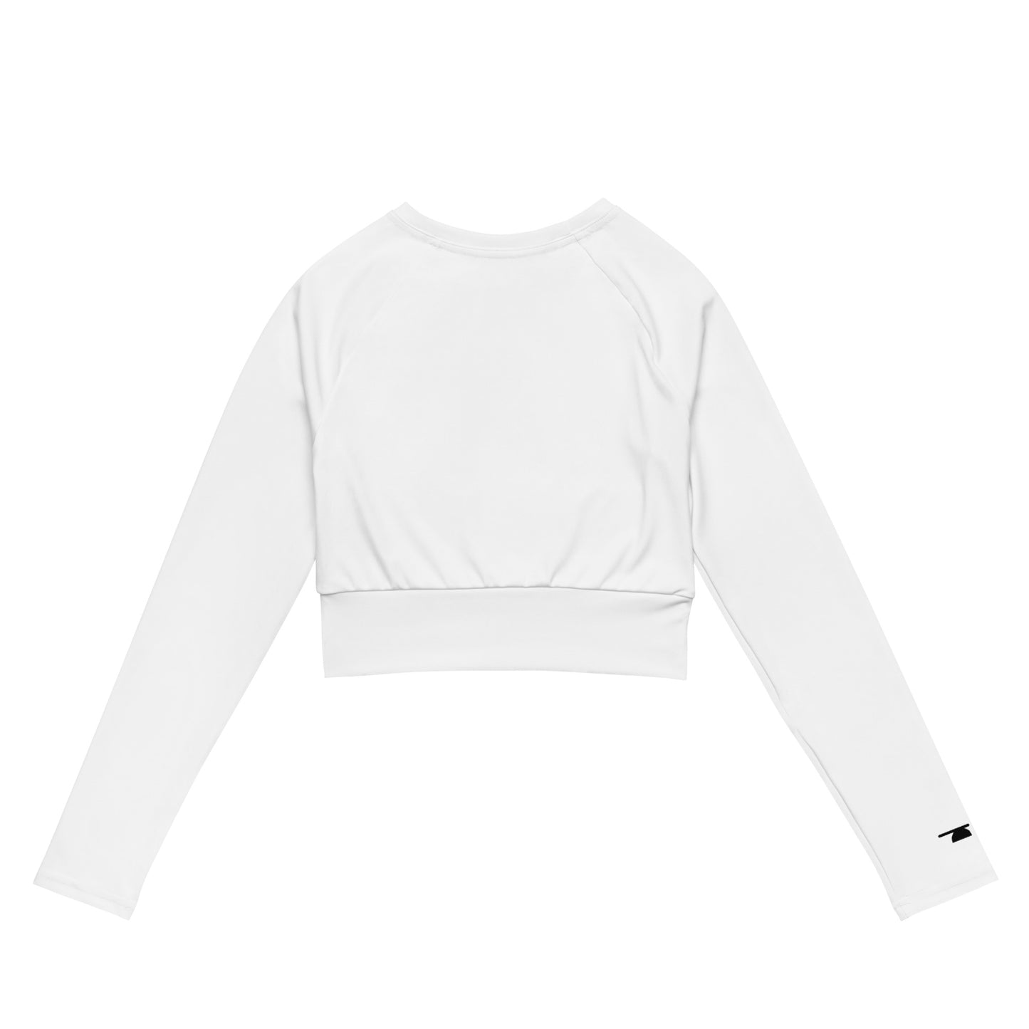 SustainStyle Long-Sleeve Crop White