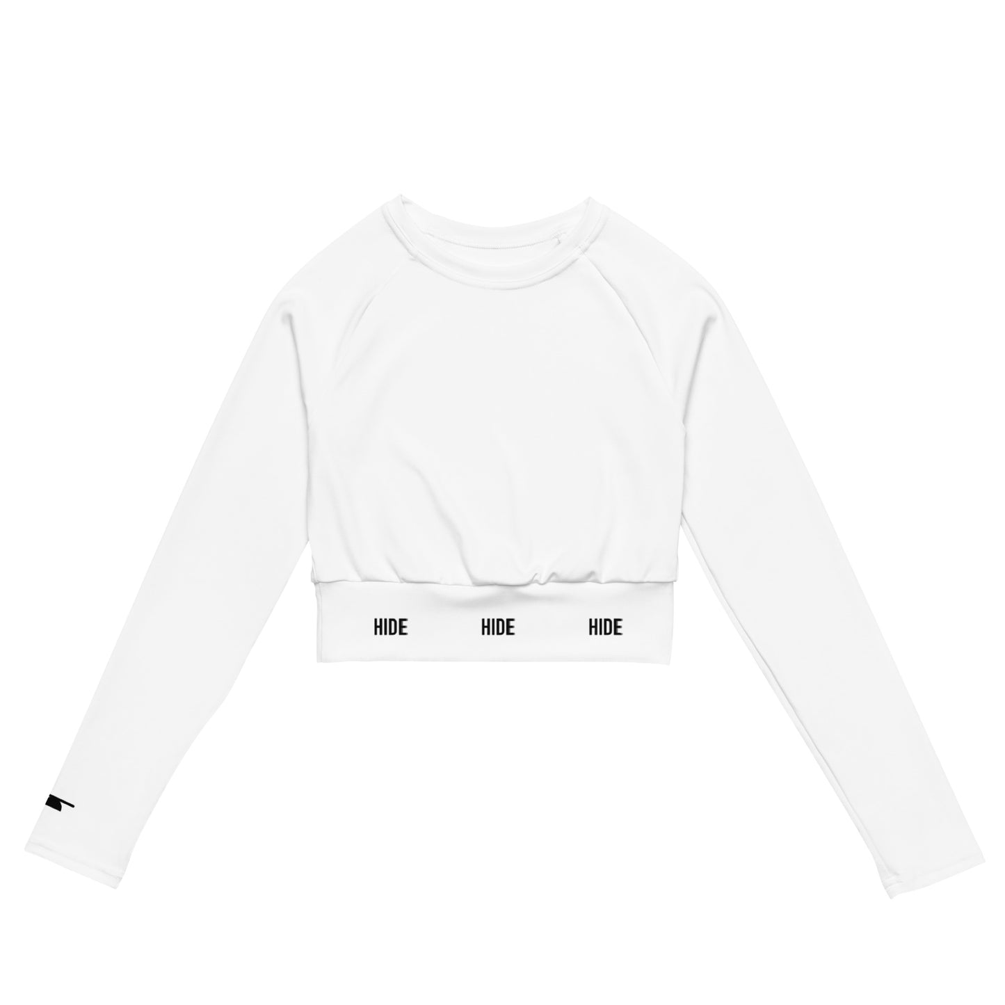 SustainStyle Long-Sleeve Crop White