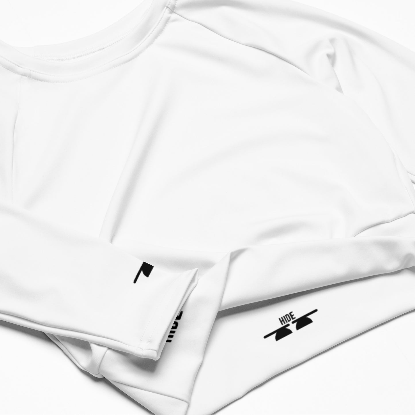 SustainStyle Long-Sleeve Crop White