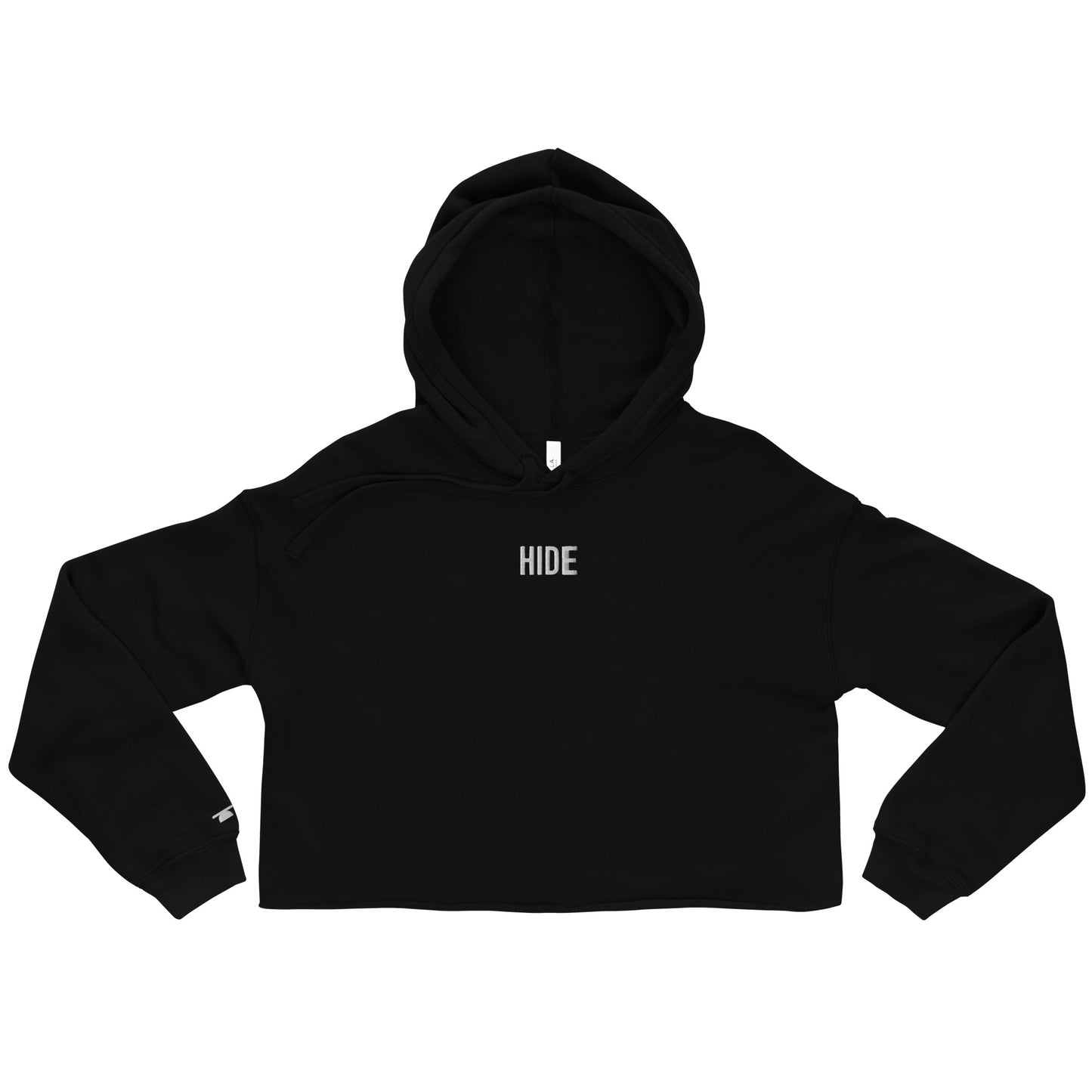 Crop Hoodie White letters