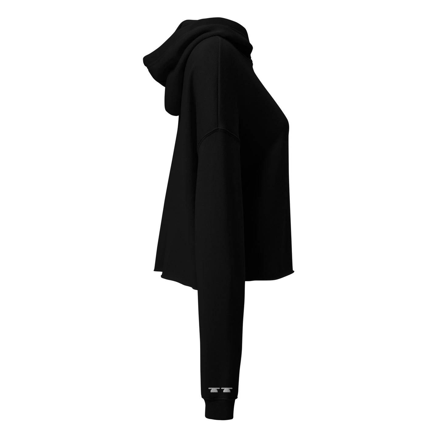 Crop Hoodie Black letters